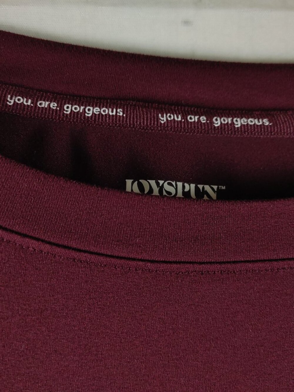 Joyspun Hello Beautiful Size 3X(22W-24W) Maroon/Plaid 2pc Lounge Set W/Pocket - Picture 4 of 16